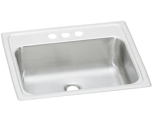 Elkay Celebrity Stainless Steel 19" x 17" x 6-1/8", Single Bowl Drop-in Bathroom Sink