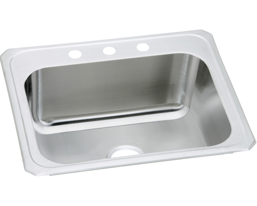 Elkay Pursuit Stainless Steel 25" x 22" x 12-1/4", Single Bowl Drop-in Sink