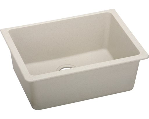 Elkay Quartz Classic 24-5/8" x 18-1/2" x 9-1/2", Single Bowl Undermount Sink, Bisque
