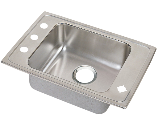 Elkay Lustertone Classic Stainless Steel 31" x 19-1/2" x 4", Single Bowl Drop-in Classroom ADA Sink