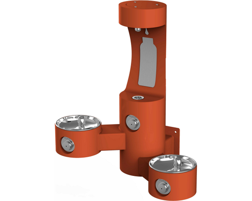 Elkay Outdoor EZH2O Bottle Filling Station Wall Mount, Bi-Level, Non-Filtered Non-Refrigerated, Terracotta
