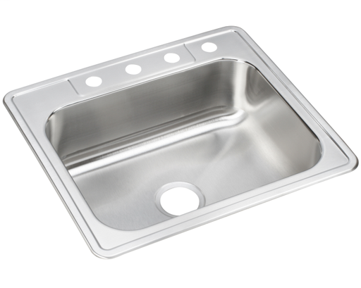 Elkay Neptune Stainless Steel 25" x 22" x 8-1/16", Single Bowl Drop-in Sink