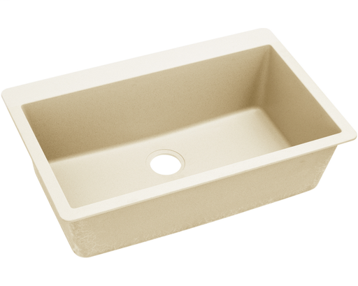 Elkay Quartz Luxe 33" x 20-7/8" x 9-7/16", Single Bowl Drop-in Sink, Parchment