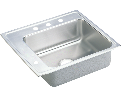 Elkay Lustertone Classic Stainless Steel 22" x 19-1/2" x 4-1/2", Single Bowl Drop-in Classroom ADA Sink
