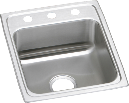 Elkay Lustertone Classic Stainless Steel 17" x 20" x 6-1/2", Single Bowl Drop-in ADA Sink