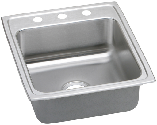 Elkay Lustertone Classic Stainless Steel 19-1/2" x 22" x 5", Single Bowl Drop-in ADA Sink