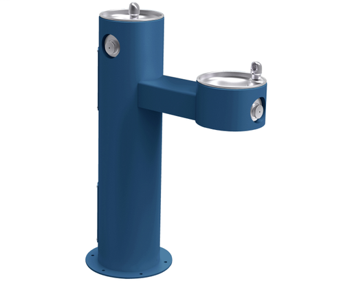 Elkay Outdoor Fountain Bi-Level Pedestal Non-Filtered, Non-Refrigerated Blue
