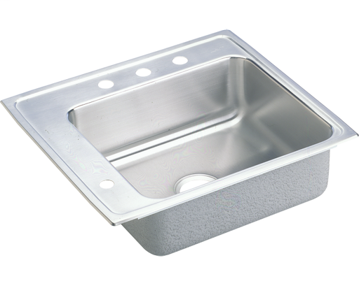 Elkay Lustertone Classic Stainless Steel 25" x 22" x 6", Single Bowl Drop-in Classroom ADA Sink