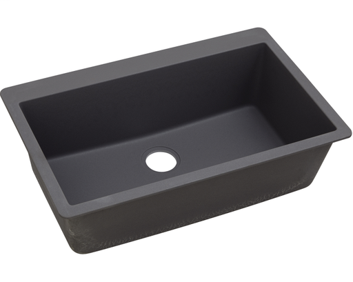 Elkay Quartz Luxe 33" x 20-7/8" x 9-7/16", Single Bowl Drop-in Sink, Charcoal