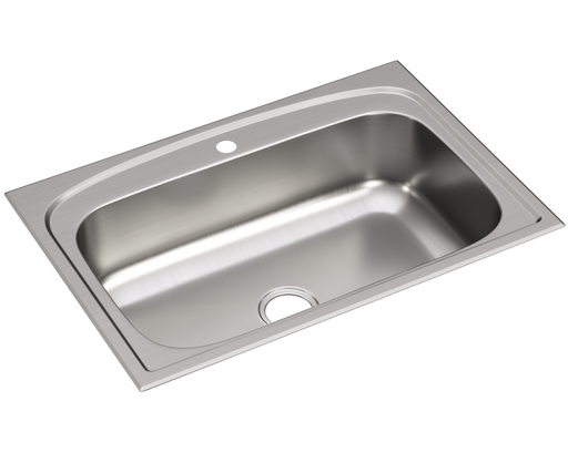 Elkay Pergola Stainless Steel 33" x 22" x 9", Single Bowl Drop-in Sink