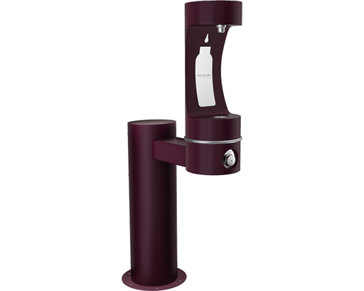 Elkay Outdoor EZH2O Bottle Filling Station Pedestal, Non-Filtered Non-Refrigerated Freeze Resistant Purple