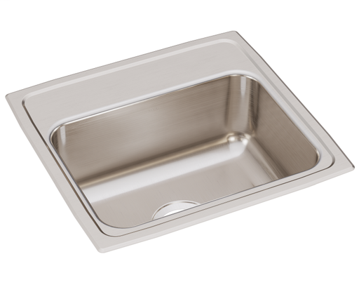 Elkay Lustertone Classic Stainless Steel 19" x 18" x 7-5/8", Single Bowl Drop-in Sink