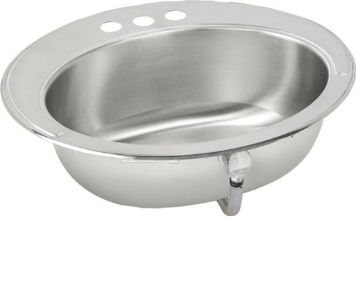 Elkay Asana Stainless Steel 19-5/8" x 16-11/16" x 6", Single Bowl Drop-in Bathroom Sink