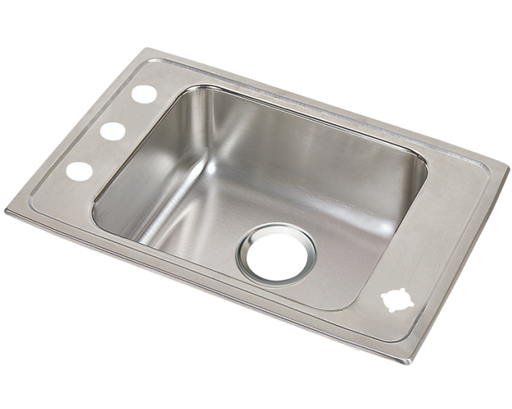 Elkay Lustertone Classic Stainless Steel 31" x 19-1/2" x 5", Single Bowl Drop-in Classroom ADA Sink