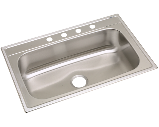 Elkay Stainless Steel 33" x 22" x 8-1/4", Single Bowl Drop-in Sink