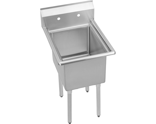 Elkay Dependabilt Stainless Steel 29" x 29-3/4" x 45" 18 Gauge One Compartment Sink with Stainless Steel Legs
