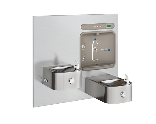 Elkay EZH2O Bottle Filling Station with Integral Soft Sides Fountain, Filtered Non-Refrigerated Stainless