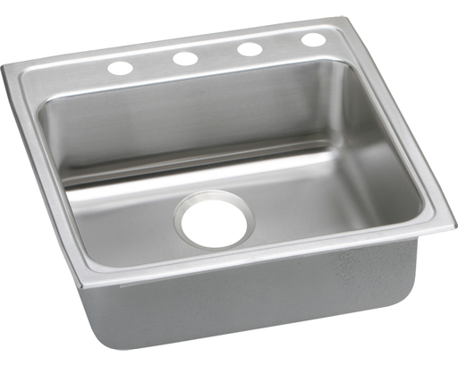 Elkay Lustertone Classic Stainless Steel 22" x 22" x 5-1/2", Single Bowl Drop-in ADA Sink