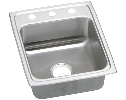 Elkay Lustertone Classic Stainless Steel 17" x 20" x 6", Single Bowl Drop-in ADA Sink