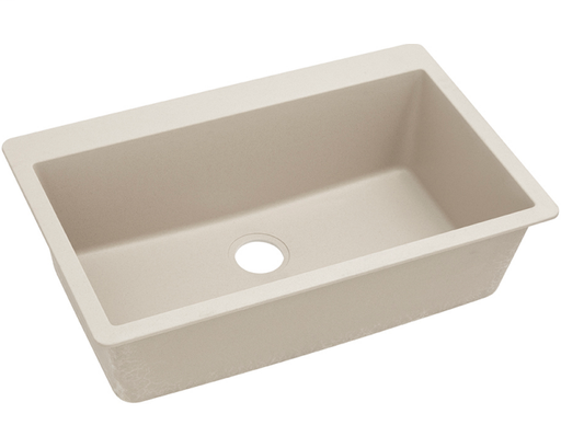 Elkay Quartz Classic 33" x 20-7/8" x 9-7/16", Single Bowl Drop-in Sink, Bisque