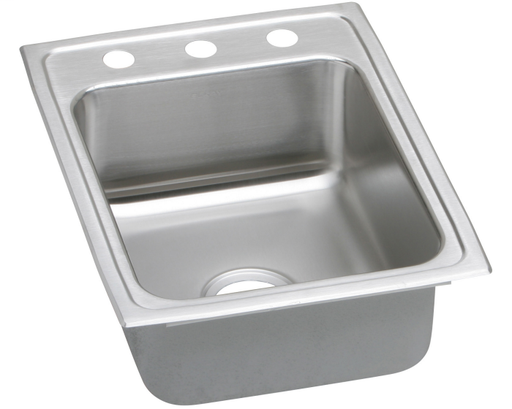 Elkay Lustertone Classic Stainless Steel 17" x 22" x 6", Single Bowl Drop-in ADA Sink