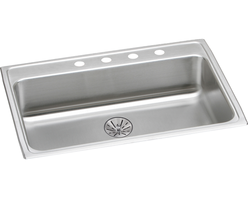 Elkay Lustertone Classic Stainless Steel 31" x 22" x 6-1/2", Single Bowl Drop-in ADA Sink with Perfect Drain