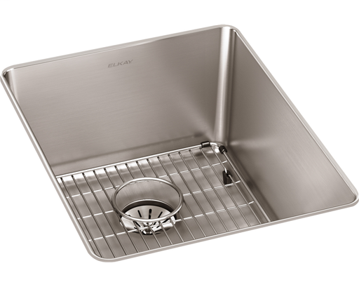 Elkay Lustertone Iconix 16 Gauge Stainless Steel 16-1/2" x 20-1/2" x 9" Single Bowl Undermount Sink Kit with Perfect Drain
