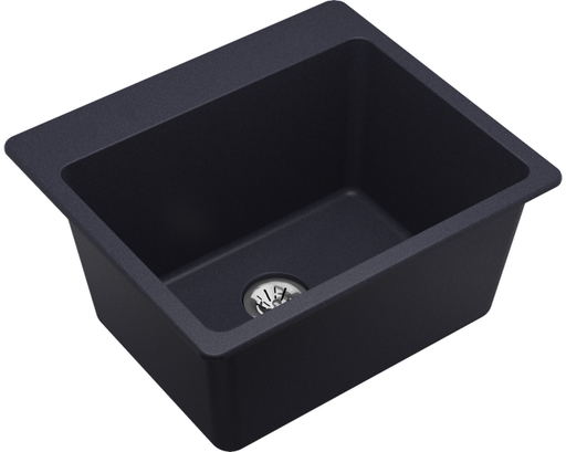 Elkay Quartz Classic 25" x 22" x 11-13/16", Drop-in Laundry Sink with Perfect Drain, Dusk Gray