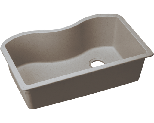 Elkay Quartz Classic 33" x 20" x 9-1/2", Single Bowl Undermount Sink, Greige