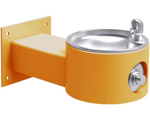 Elkay Outdoor Fountain Wall Mount Non-Filtered, Non-Refrigerated Freeze Resistant Yellow