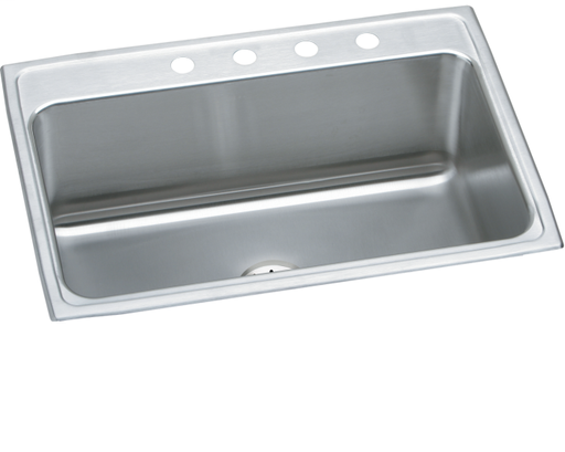 Elkay Lustertone Classic Stainless Steel 31" x 22" x 10-1/8", Single Bowl Drop-in Sink with Perfect Drain