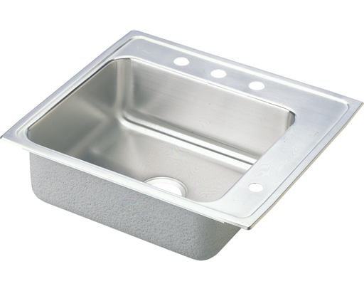 Elkay Lustertone Classic Stainless Steel 22" x 19-1/2" x 4", Single Bowl Drop-in Classroom ADA Sink