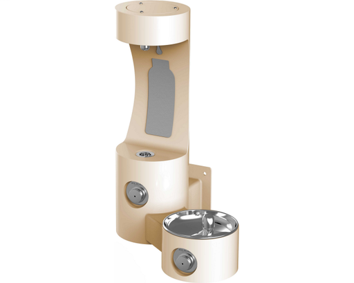 Elkay Outdoor EZH2O Bottle Filling Station Wall Mount, Non-Filtered Non-Refrigerated, Beige