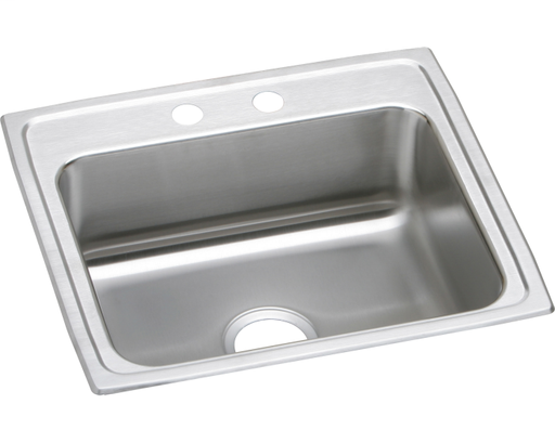 Elkay Lustertone Classic Stainless Steel 22" x 19-1/2" x 4", Single Bowl Drop-in ADA Sink