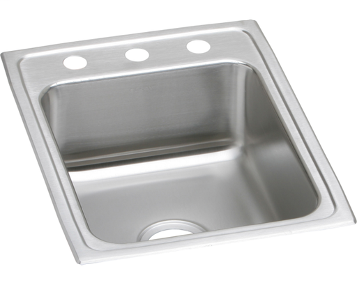 Elkay Lustertone Classic Stainless Steel 17" x 22" x 6", Single Bowl Drop-in ADA Sink