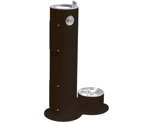 Elkay Outdoor Fountain Pedestal with Pet Station Non-Filtered, Non-Refrigerated Black