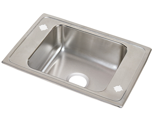 Elkay Celebrity Stainless Steel 25" x 17" x 7-1/8", Single Bowl Drop-in Classroom Sink