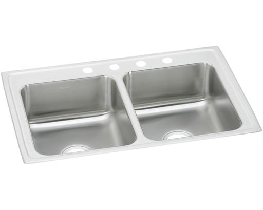 Elkay Celebrity Stainless Steel 33" x 22" x 7-1/2", Equal Double Bowl Drop-in Sink