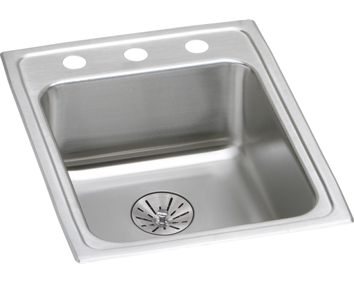 Elkay Lustertone Classic Stainless Steel 17" x 22" x 6-1/2", Single Bowl Drop-in ADA Sink with Perfect Drain