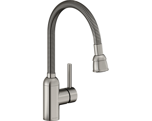 Elkay Pursuit Laundry/Utility Faucet with Flexible Spout Forward Only Lever Handle Lustrous Steel