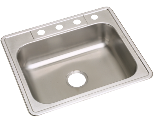 Elkay Neptune Stainless Steel 25" x 22" x 6-1/16", Single Bowl Drop-in Sink