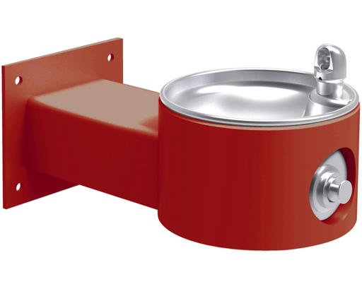 Elkay Outdoor Fountain Wall Mount Non-Filtered, Non-Refrigerated Freeze Resistant Red