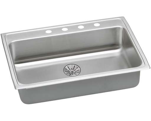 Elkay Lustertone Classic Stainless Steel 31" x 22" x 6-1/2", Single Bowl Drop-in ADA Sink with Perfect Drain