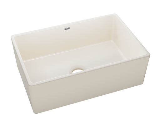 Elkay Fireclay 30" x 19-15/16" x 9-1/8", Single Bowl Farmhouse Sink, Biscuit