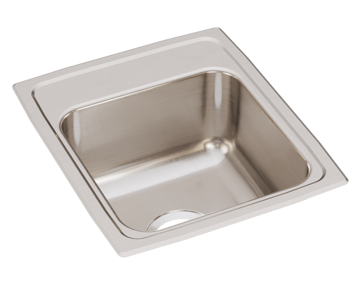 Elkay Lustertone Classic Stainless Steel 15" x 17-1/2" x 7-5/8", Single Bowl Drop-in Bar Sink