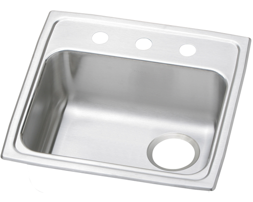 Elkay Celebrity Stainless Steel 19-1/2" x 19" x 5-1/2", Single Bowl Drop-in ADA Sink