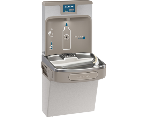 Elkay Enhanced EZH2O Bottle Filling Station & Single ADA Cooler, Filtered 8 GPH Light Gray