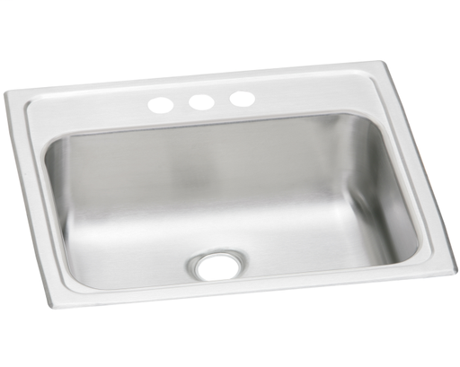 Elkay Celebrity Stainless Steel 19" x 17" x 6-1/8", Single Bowl Drop-in Bathroom Sink