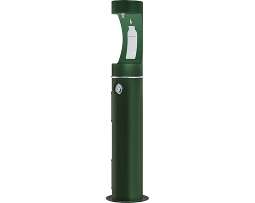 Elkay Outdoor EZH2O Bottle Filling Station Pedestal, Non-Filtered Non-Refrigerated Evergreen