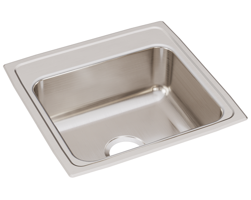 Elkay Lustertone Classic Stainless Steel 19-1/2" x 19" x 7-1/2", Single Bowl Drop-in Sink